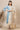 Powder Blue Dori Embroidered A-line Kurta, Palazzos and Dupatta Set