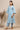 Powder Blue Dori Embroidered A-line Kurta, Palazzos and Dupatta Set