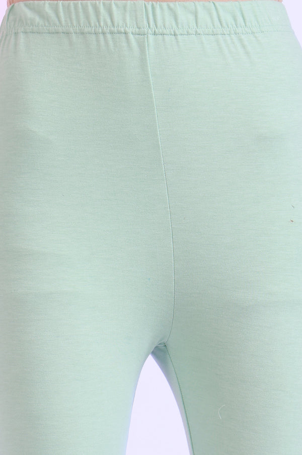 Green Yarn Dyed Anarkali with Leggings & Dupatta Set