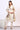 Off-White Zari Weaving Yoke A-line Kurta, Palazzo and Dupatta Set