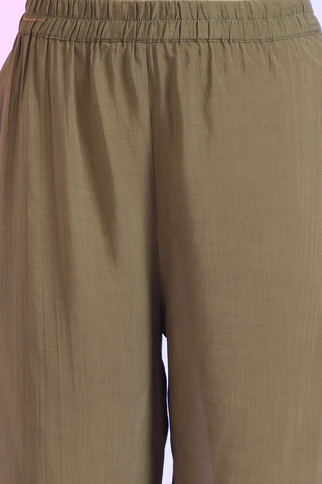 Green Embroidered Anarkali with Palazzos &amp; Dupatta Set