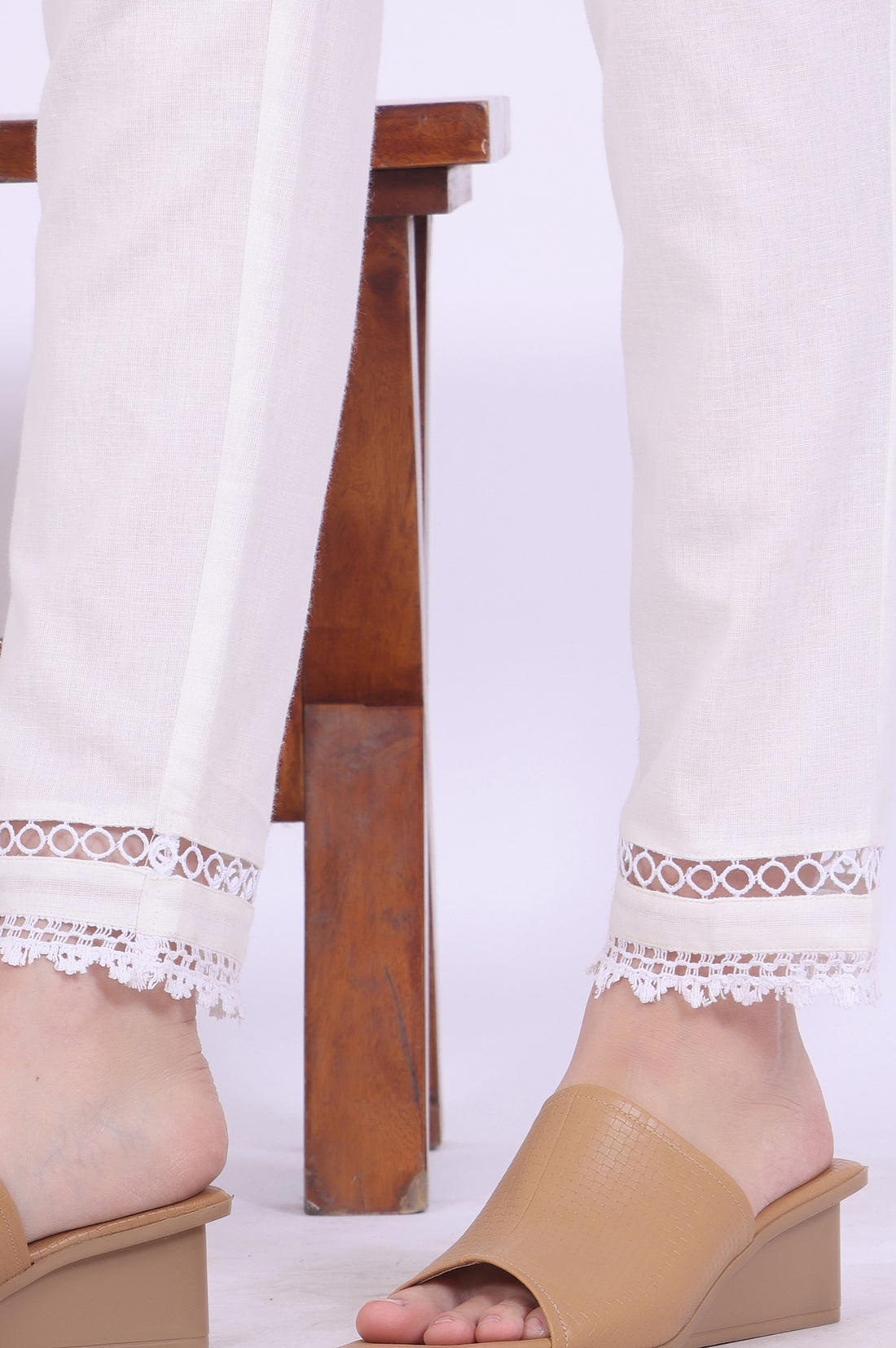 Pink Embroidered Pure Cotton Kurti &amp; Trousers Set