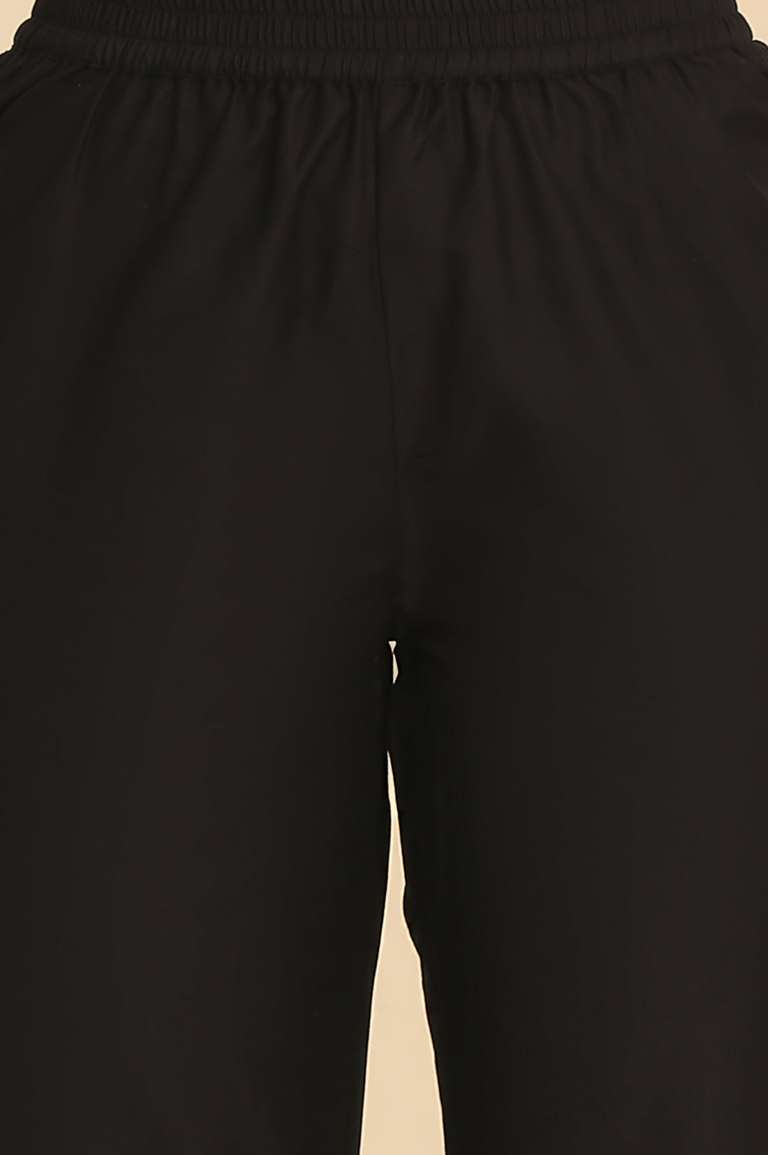 Black Solid Schiffli Embroidered Flared Kurta, Trousers and Dupatta Set