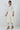 Off White Embroidered Printed Schiffli Flared Kurta, Trouser And Dupatta Set