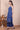 Blue Embroidered Spaghetti Strap Kurta, Palazzo and Dupatta Set