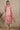 Apricot Pink Floral Printed Sheer Anarkali Kurta, Leggings and Dupatta Set