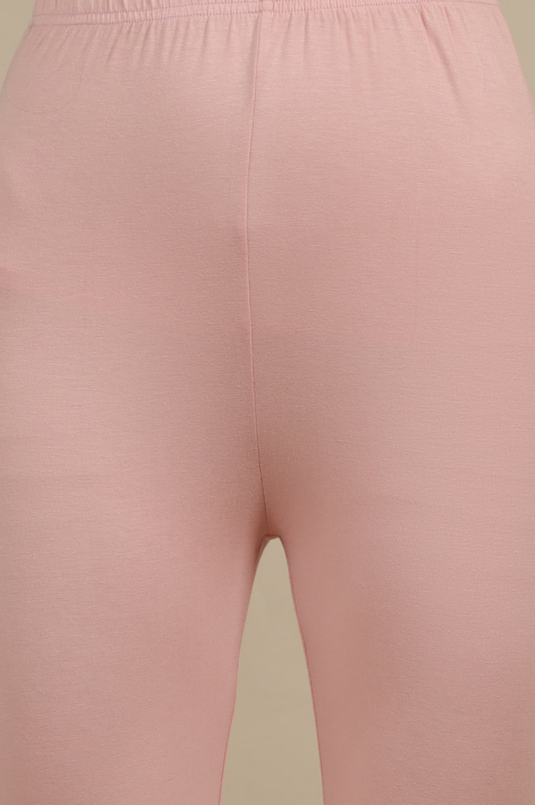 Apricot Pink Floral Printed Sheer Anarkali Kurta, Leggings and Dupatta Set