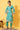 Green Floral Printed A-line Kurta, Trousers and Stole Set