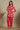 Red Bold Floral Printed A-line Kurta and Pants Co-ord Set