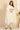 Cream Solid Schiffli Embroidered Flared Kurta, Leggings and Dupatta Set
