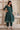 Green Printed Sequinned Flared Cotton Kurta, Trouser and Dupatta Set