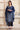 Blue Printed Sequinned Straight Modal Kurta, Trouser and Dupatta Set