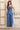 Blue Printed Thread Embroidered Straight Cotton Spaghetti Top, Jacket and Palazzo Set