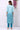 Blue Geometric Printed Yarn Dyed Straight Kurta and Trousers Co-ord Set