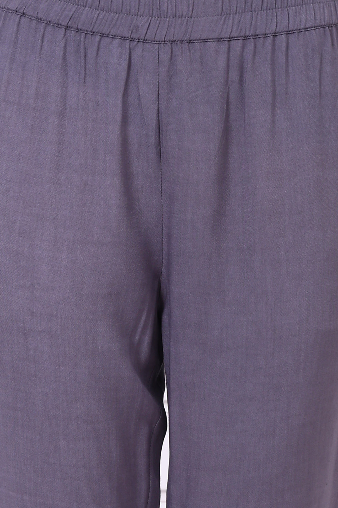 White Geometric Printed Yarn Dyed A-line Kurta and Trousers Co-ord Set