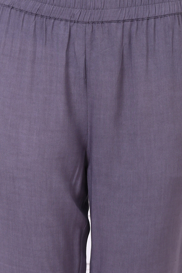 White Geometric Printed Yarn Dyed A-line Kurta and Trousers Co-ord Set