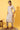 Cream Floral Printed Cotton Shimmer Straight Kurta and Trousers Co-ord Set
