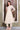 Beige Foil Printed Sequinned A-Line Kurta, Pant and Stole Set