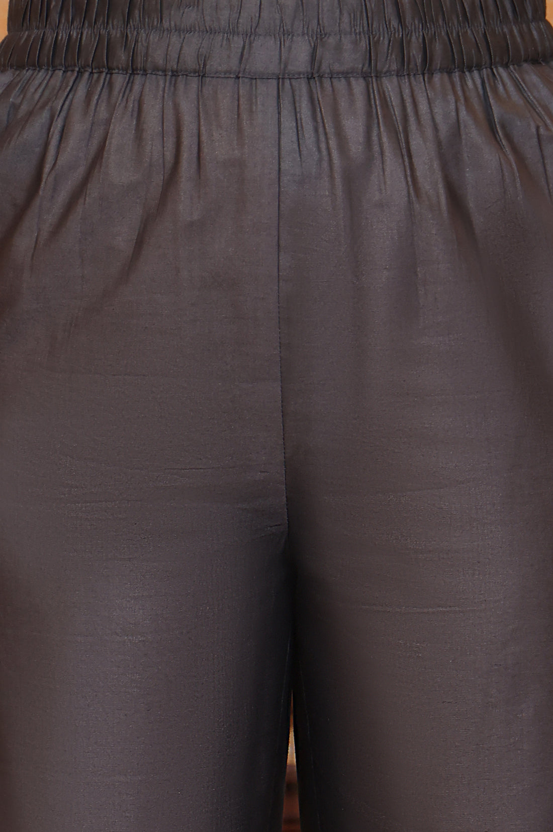 Grey Abstract Printed Beads Embellished Straight Jacquard Kurta, Pant and Dupatta Set