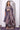 Purple Zari Embroidered Rayon A-line Kurta, Palazzo and Dupatta Set