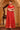 Red Abstract Printed Straight Crop Top and Skirt Set