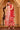 Red Floral Printed Dori Embroidered Anarkali Cotton Kurta, Tight and Dupatta Set
