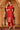 Red Abstract Printed Tape Ornamented Straight Kurta, Palazzo and Dupatta Set