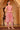 Red Abstract Printed Tape Embellished A-Line Cotton Blend Kurta and Trouser Co-ord Set