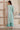 Sea Green Striped Lace Embellished Straight Cotton Blend Kurta, Palazzo and Dupatta Set