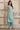 Sea Green Striped Lace Embellished Straight Cotton Blend Kurta, Palazzo and Dupatta Set