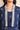 Blue Dyed Thread Embroidered Flared Cotton Blend Dress and Jacket Set