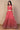 Red Foil Printed Beaded Flared Georgette Crop Top with Skirt and Stole Set
