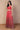 Red Foil Printed Beaded Flared Georgette Crop Top with Skirt and Stole Set