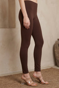 Maroon Skinny Fit Ankle Length Mid Rise Leggings