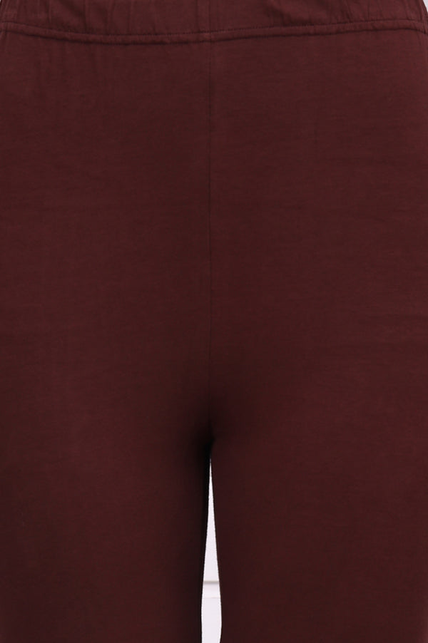 Brown Geometric Printed Zari Embroidered Georgette A-line Kurta, Leggings and Dupatta Set