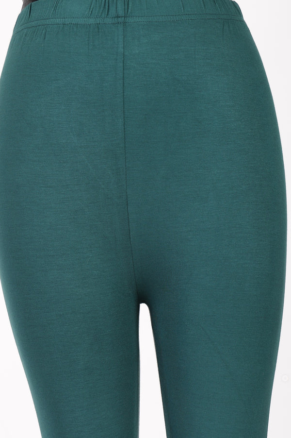 Teal Skinny Fit Ankle Length Jegging