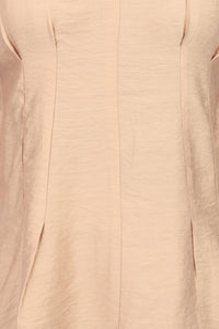 Light Gold Solid Rayon Blend A-line Top with Palazzo Set