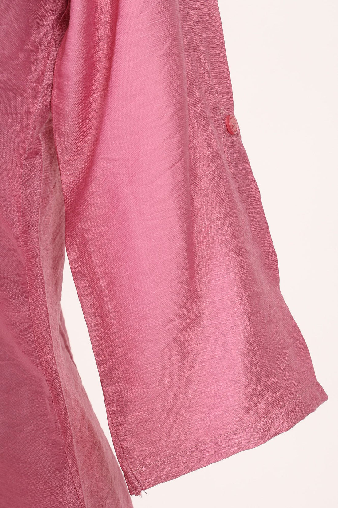 Pink Solid Rayon Blend A-line Top with Palazzo Set