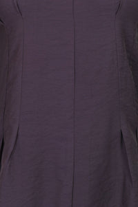 Navy Blue Solid Rayon Blend A-line Top with Palazzo Set
