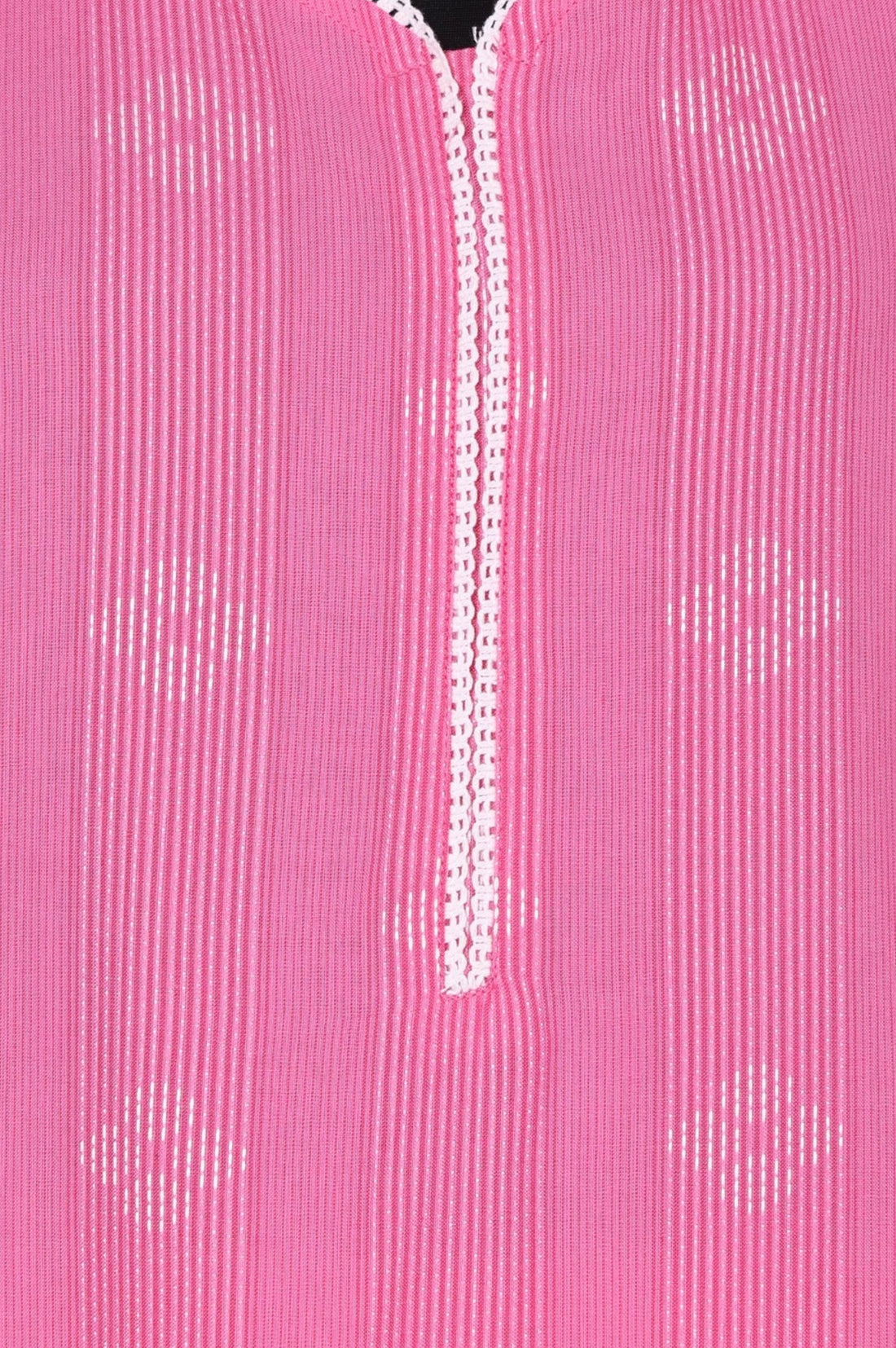 Pink Geometric Printed Lace Cotton Blend Straight Kurta with Palazzo and Dupatta Set