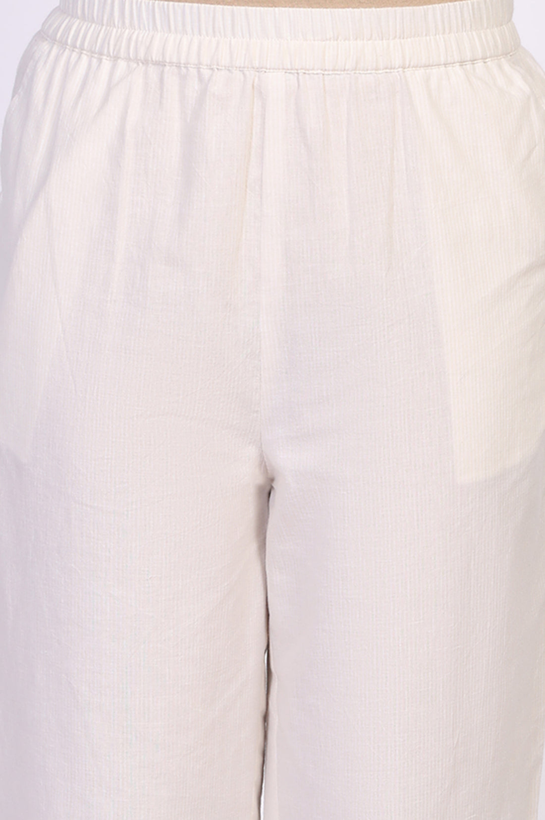 Pink Geometric Printed Cotton Blend Straight Kurta with Palazzo Set