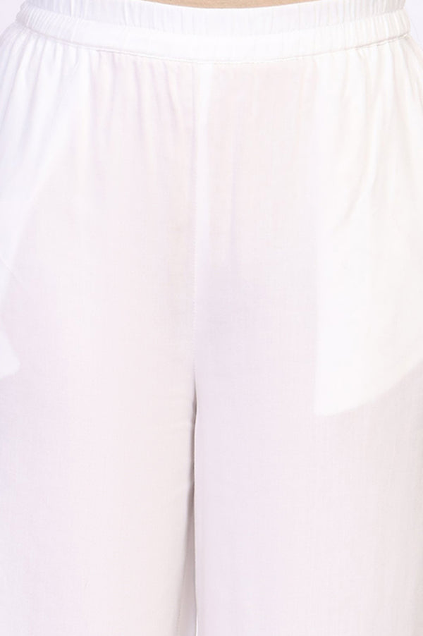 Pink Striped Cotton Blend Straight Kurta with Palazzo and Dupatta Set