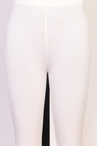 White Floral Foil Printed Pure Cotton Anarkali Kurta With Leggings And Dupatta Set