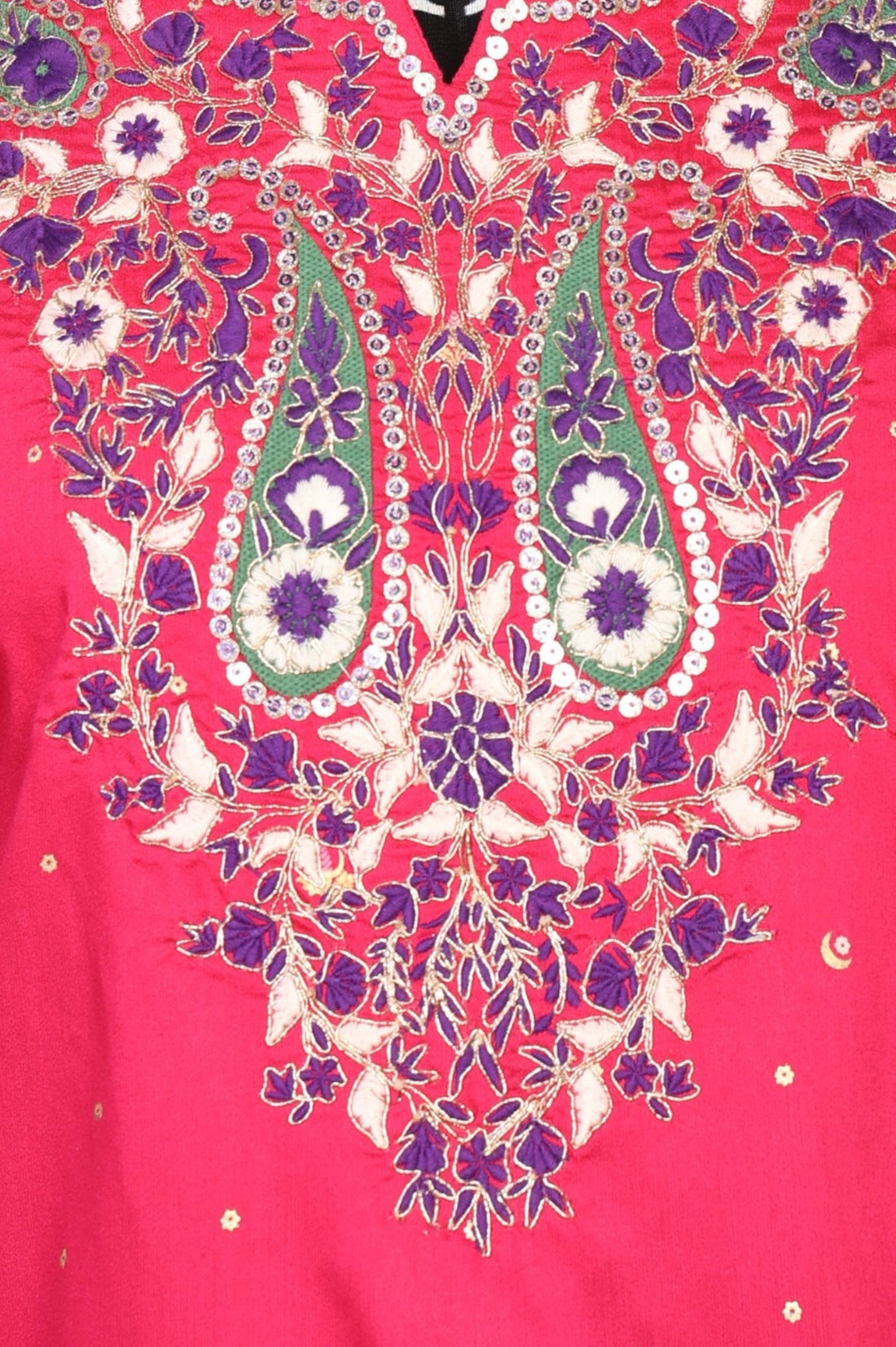 Pink Embroidered Zari Work Straight Kurta with Palazzo and Dupatta Set