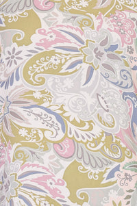 White Paisley Printed Rayon Sleeveless Straight Kurta with Palazzo Co-ord Set