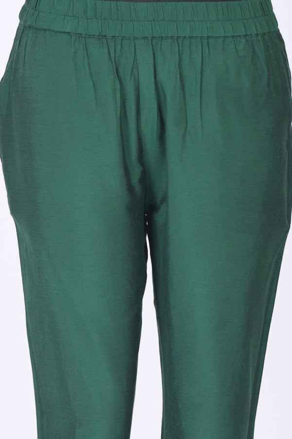 Yellow Jacquard Zari Lace Straight Kurta with Trousers and Dupatta Set