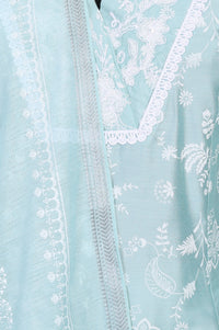 Blue Floral Printed Straight Kurta With Leggings and Dupatta Set