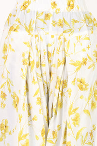 Lavender Floral Printed Pure Cotton Straight Kurta With Salwar and Stole Set