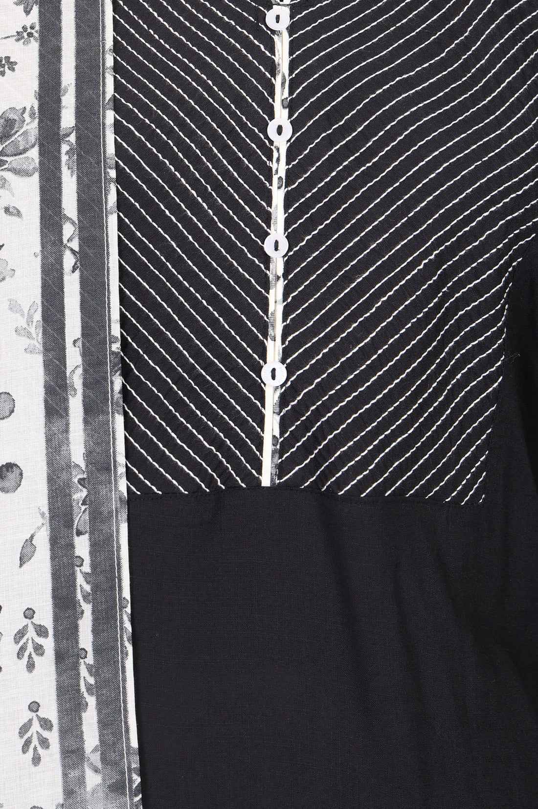 Black Solid Viscose Straight Kurta With Salwar And Stole Set