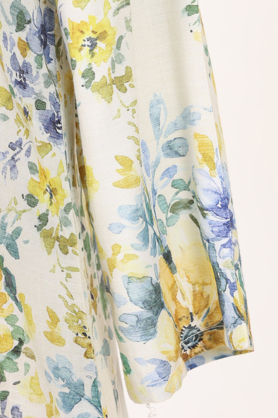 Off White Floral Printed Rayon Straight Kurta with Salwar Set